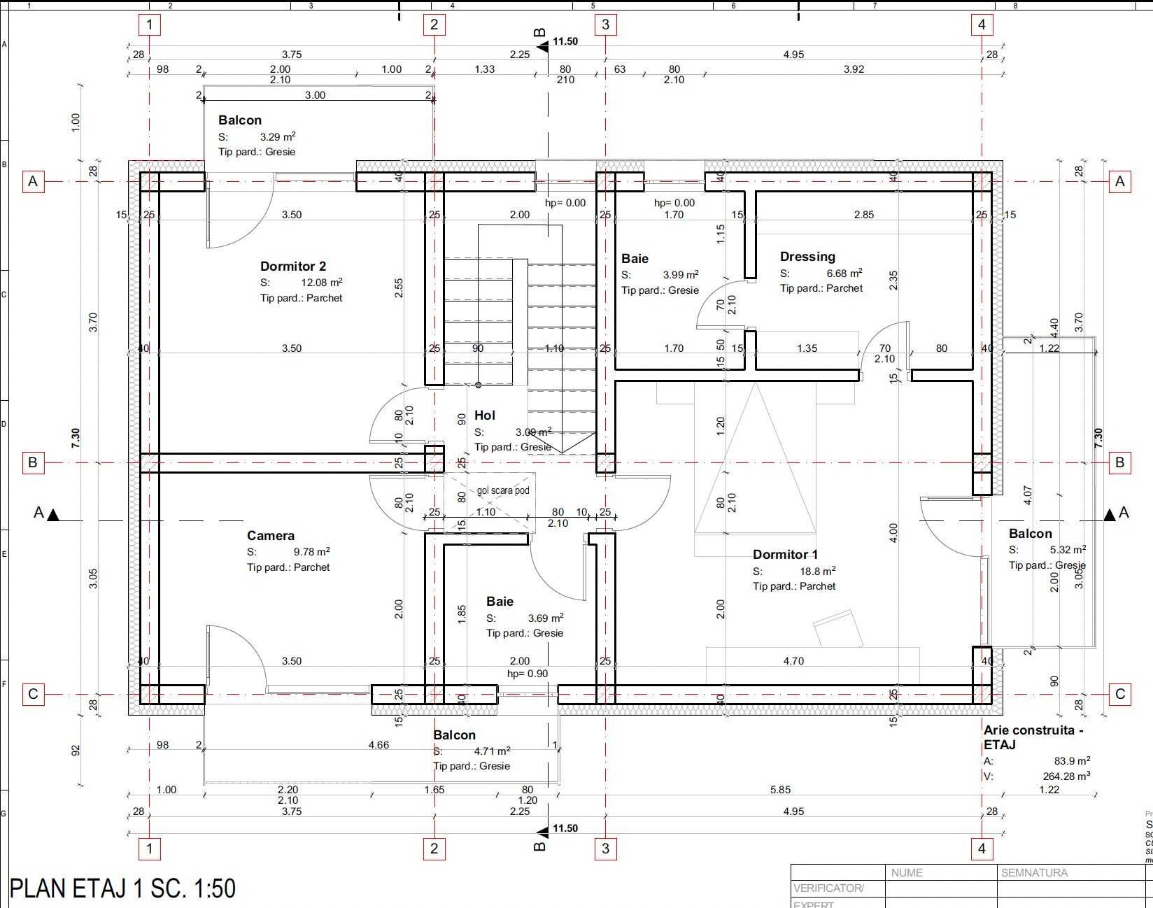 Teren intravilan 485 mp - cu proiect autorizat