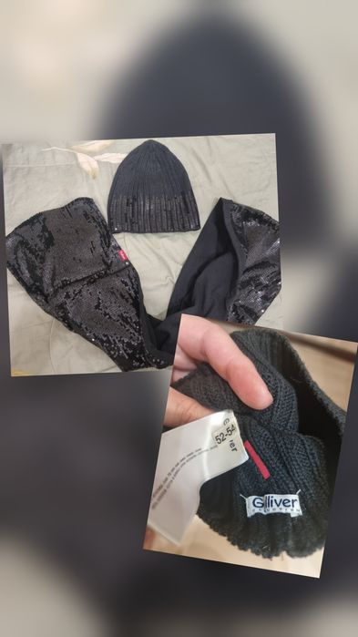 Продам головные уборы + шарф для девочки