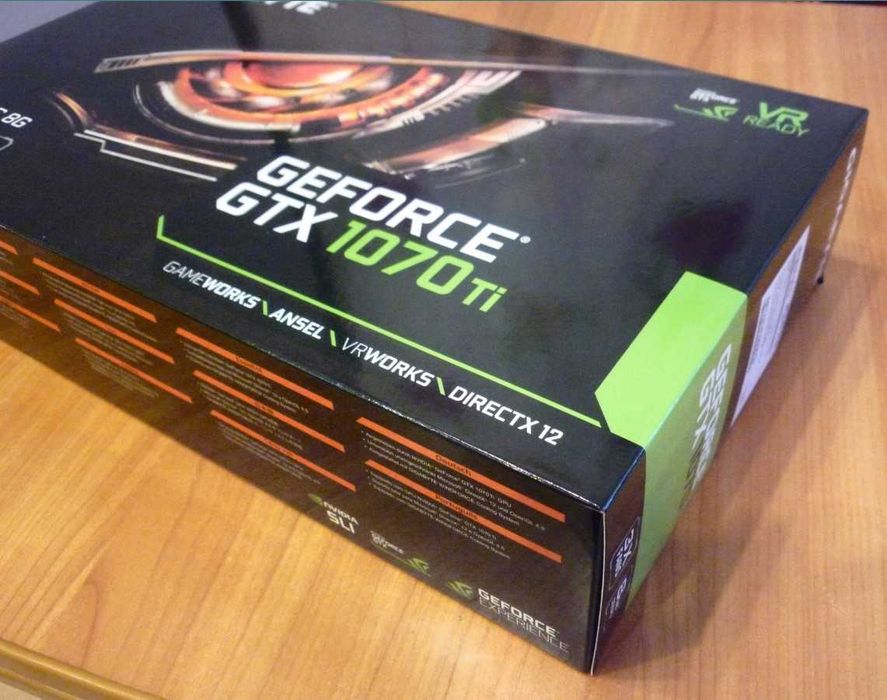 GIGABYTE GTX-1070Ti / 3 FAN/ 8Gb/ 256bit/ GDDR5/Идеальное состояние.