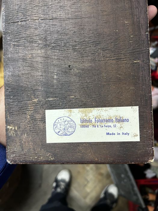 Tablou reproducere italiană aurie  Istituto Fotocromo Italiano Firenze