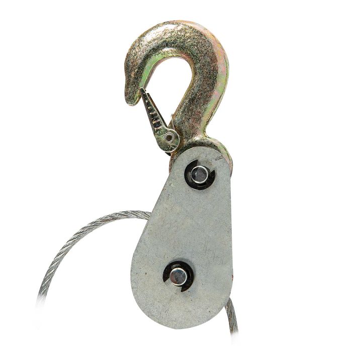 Troliu 2T cu dinti dubli si carlige duble cablu orizontal (GF-2271)