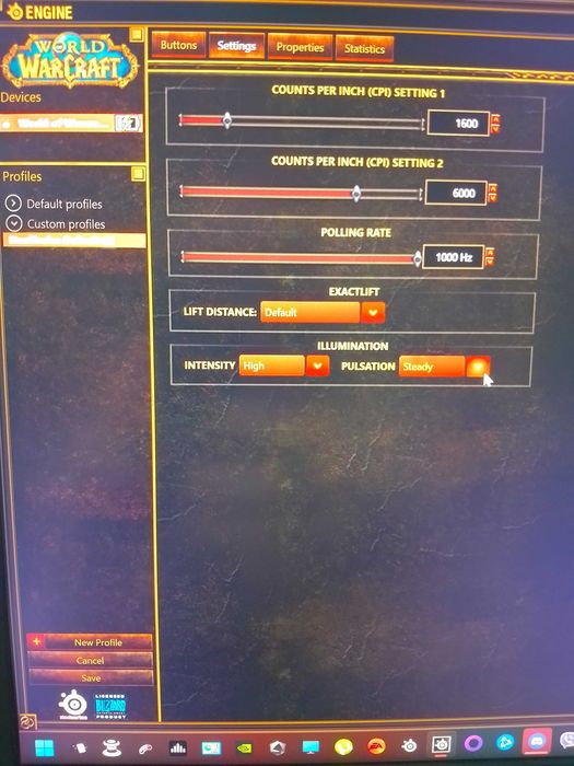 World of Warcraft Steelseries Wireless Mouse