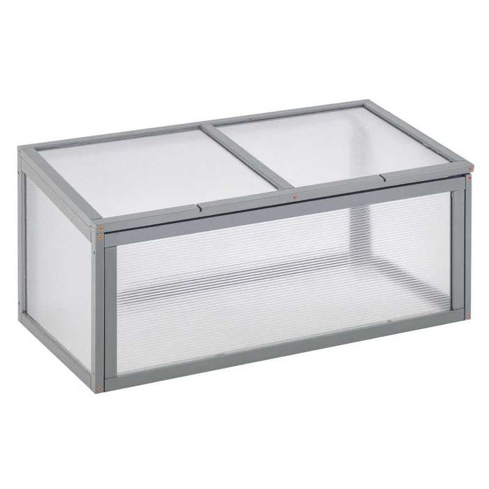 Оранжерия Outsunny от дърво и поликарбонат, 90 x 46 x 40 см