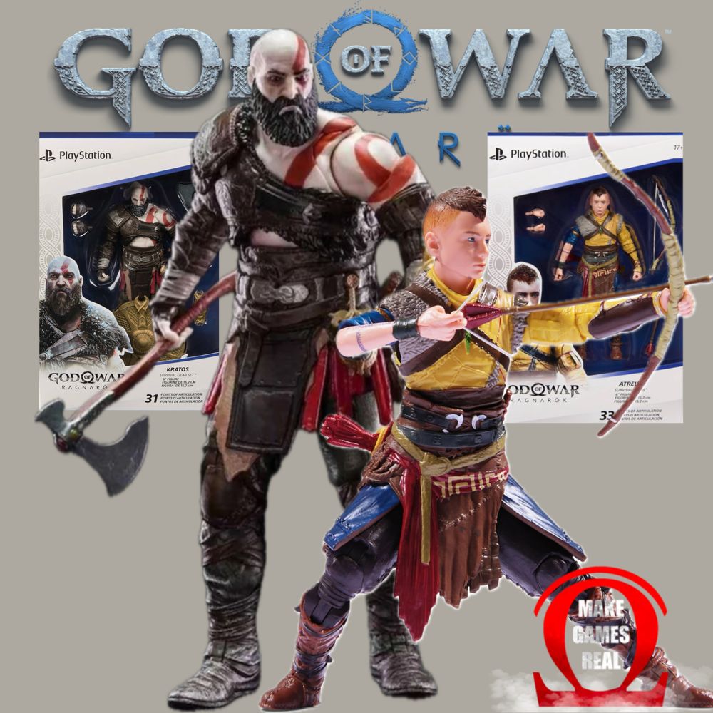 Екшън фигура God of War Ragnarok - Kratos & Atreus
