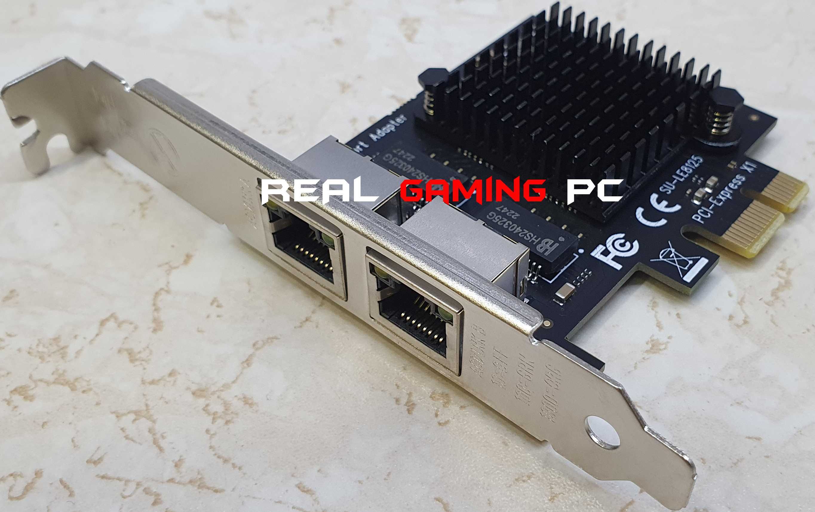 Realtek Lan 1x/2x/4x Card RJ45 PCIe 2,5G RTL8125BG Сетевая карта 2500