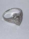 Inel aur alb cu diamante 0.56ct