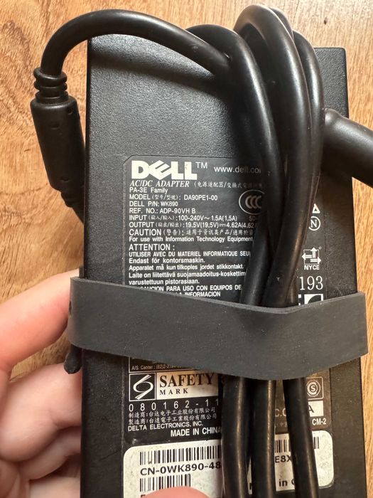 Оригинално зарядно за лаптоп DELL 90W 19.5V 4.62A 7.4 x 5.0mm.