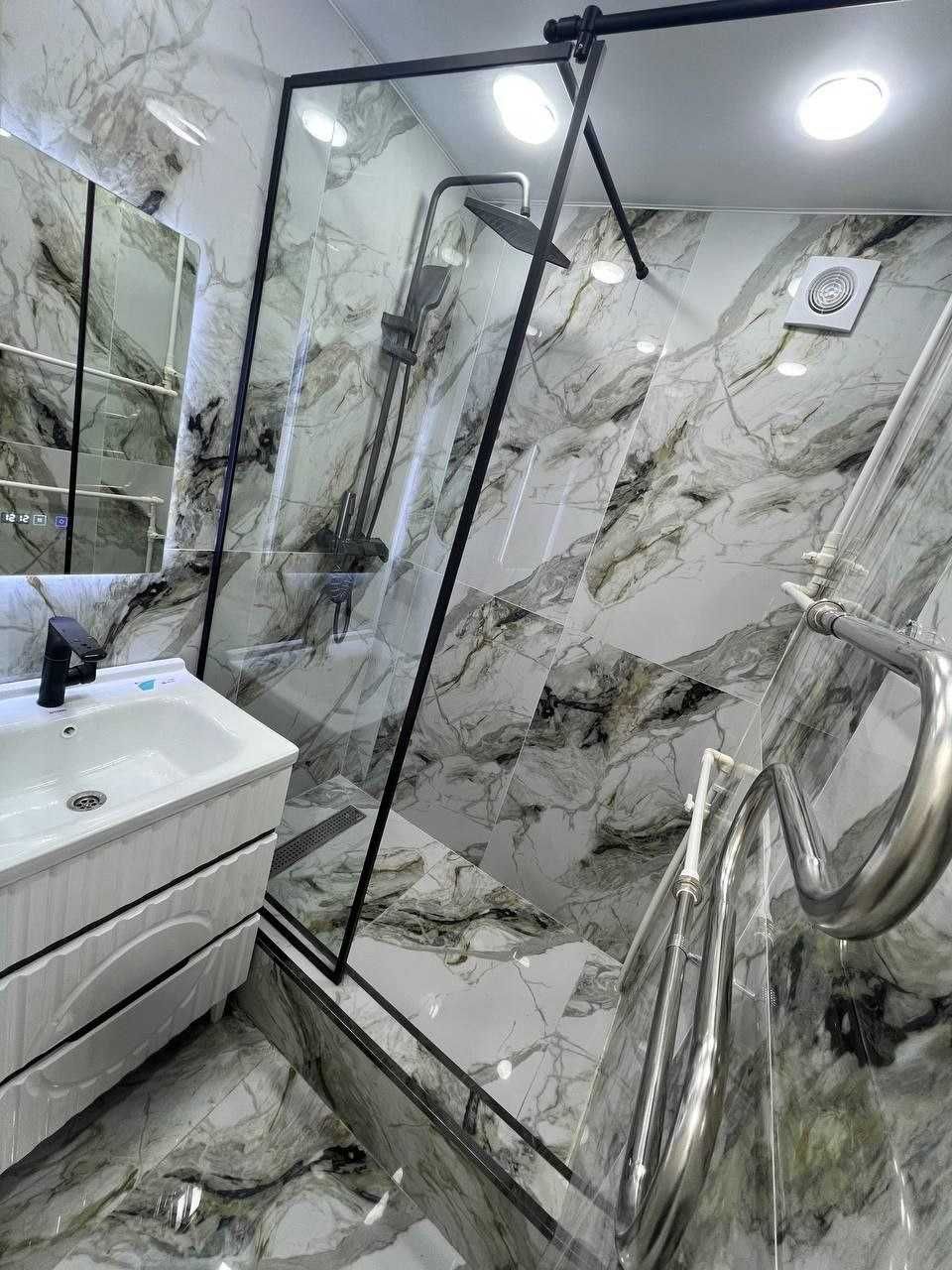 Под ключ кирпич 2в3, евро, 54м²+балкон, 3/5, метро Новза`