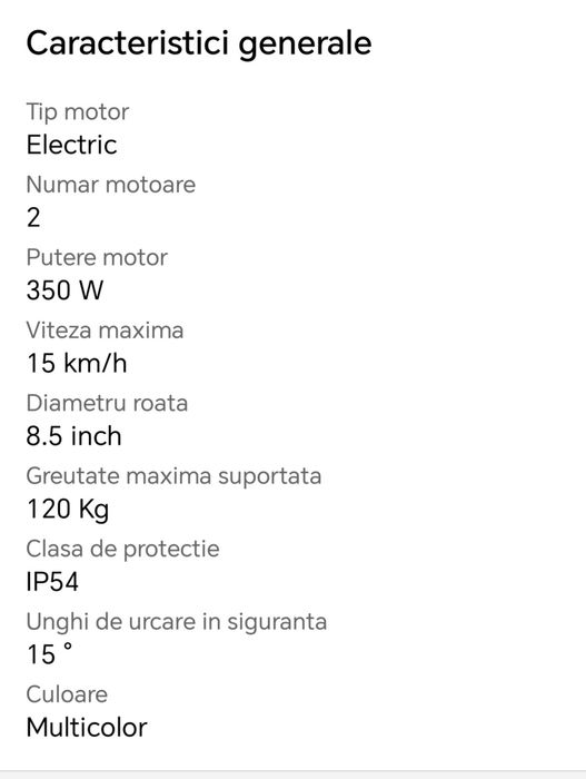 Vând Howerboard 8,5"