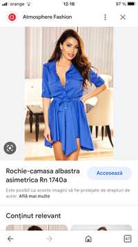 Rochie cămașă atmosphere marime 38