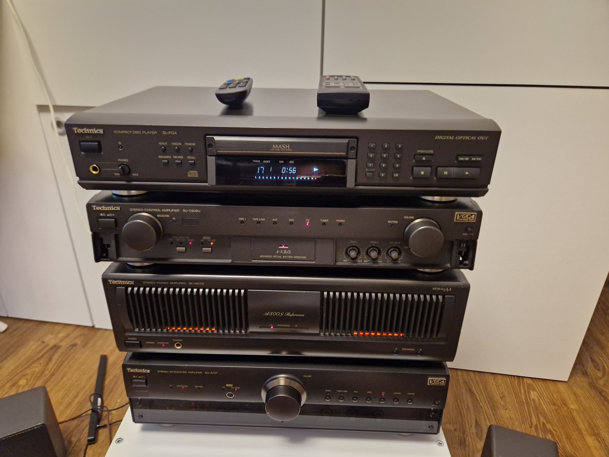 Amp a800s si preu 909s technics , SUA 707 si cd PG 4