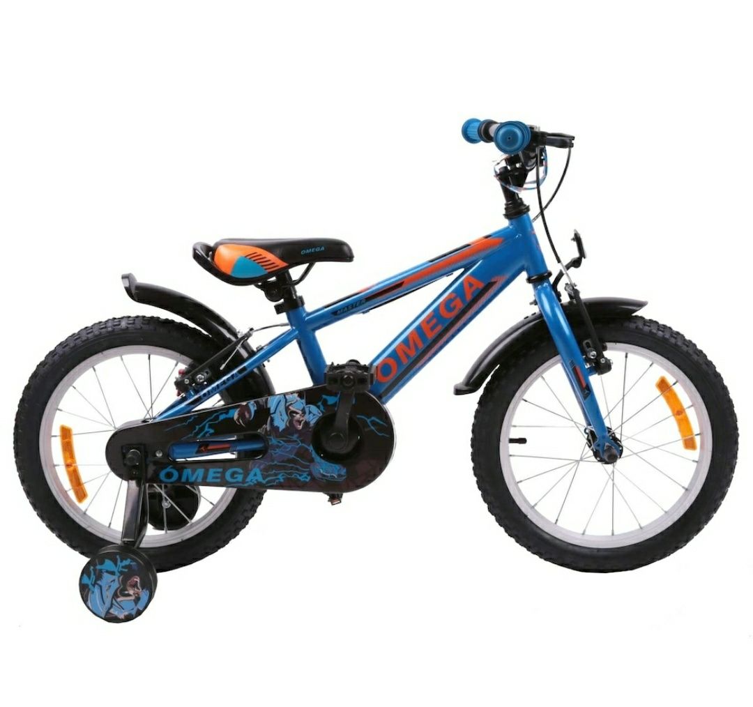 Bicicleta 16" Omega Master 2021, pentru copii, Culoare Blue, NOU