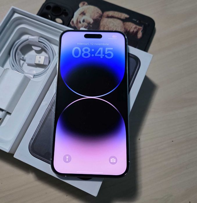 Iphone 14 Pro Max 5G, 256 Gb !  Impecabil !! Silver ! OCAZIE