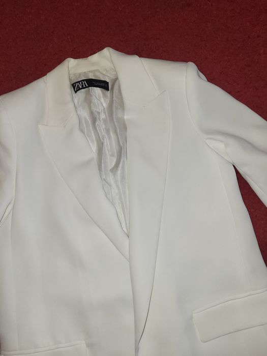 Sacou Zara elegant/casual, alb, mărime S, Nou fără eticheta