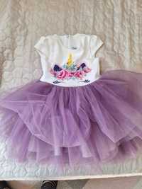Детска рокля еднорог