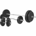 Pachet complet bară piept+ bară z+ gantere+ discuri 100 kg