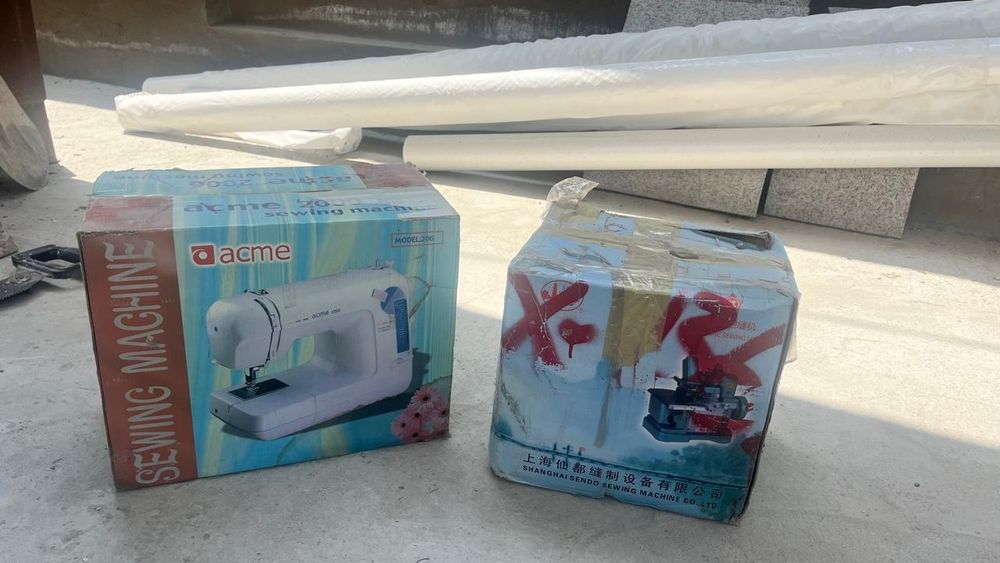 Новые швейная машина и оверлок!