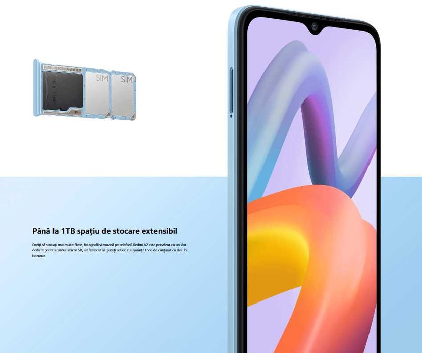 XIAOMI Redmi A2, 32GB, 2GB RAM, Dual SIM - impecabil