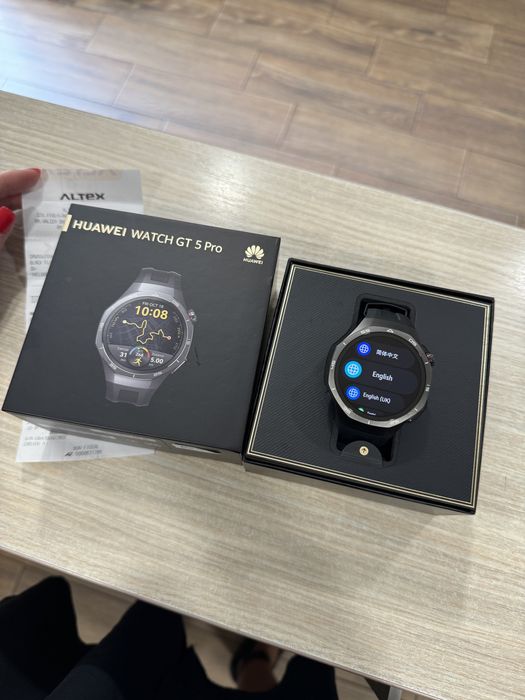 Huawei Watch GT 5 Pro, 46MM, Black Fluoroelastomer Strap, Garantie!!!