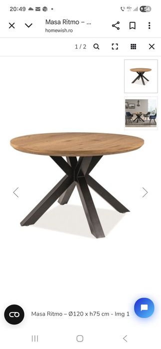 Masa cu diametru de 120, blat