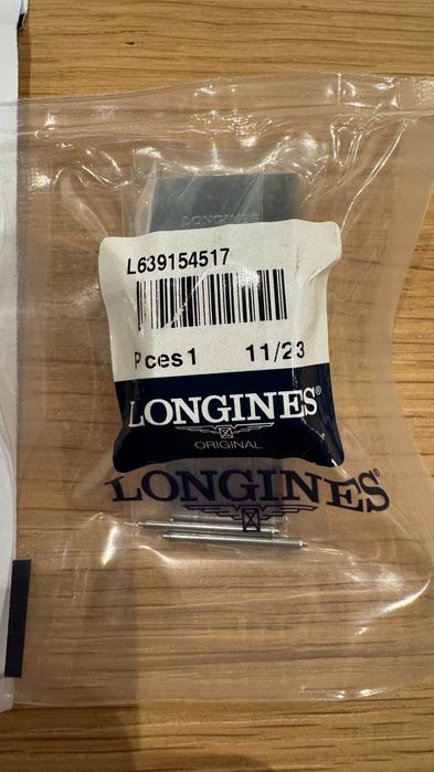 Оригинални LONGINES HydroConquest синя гумена каишка и закопчалка