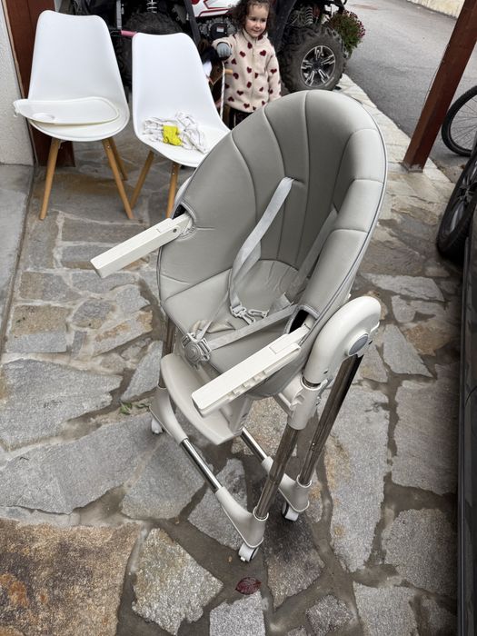 Сгъваем столче за хранене с предпазен колан OUNUO Baby