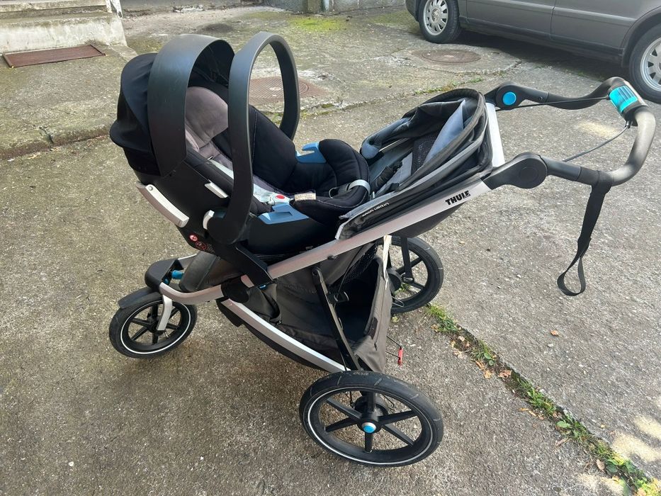 Thule Urban Glide 2 cu Basinet si Scoica + adaptoare, protectie poaie