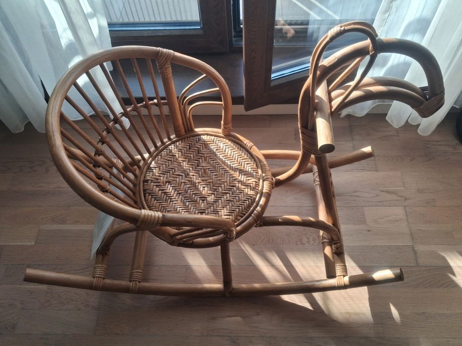 Balansoar copii calut din ratan natural