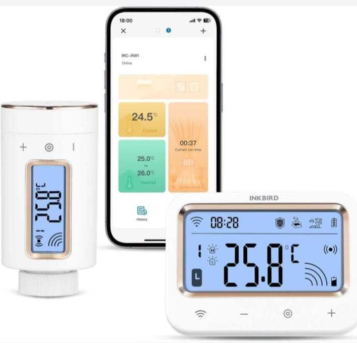 Termostat inteligent pt radiator INKBIRD WIFI cu monitor