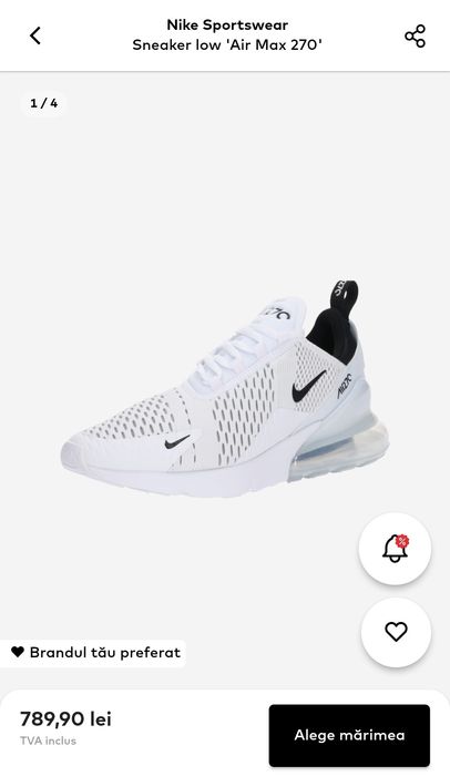 Nike Air Max 270 noi in cutie