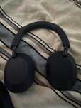 Безжични слушалки с микрофон Sony - WH-1000XM5, ANC, тъмносини