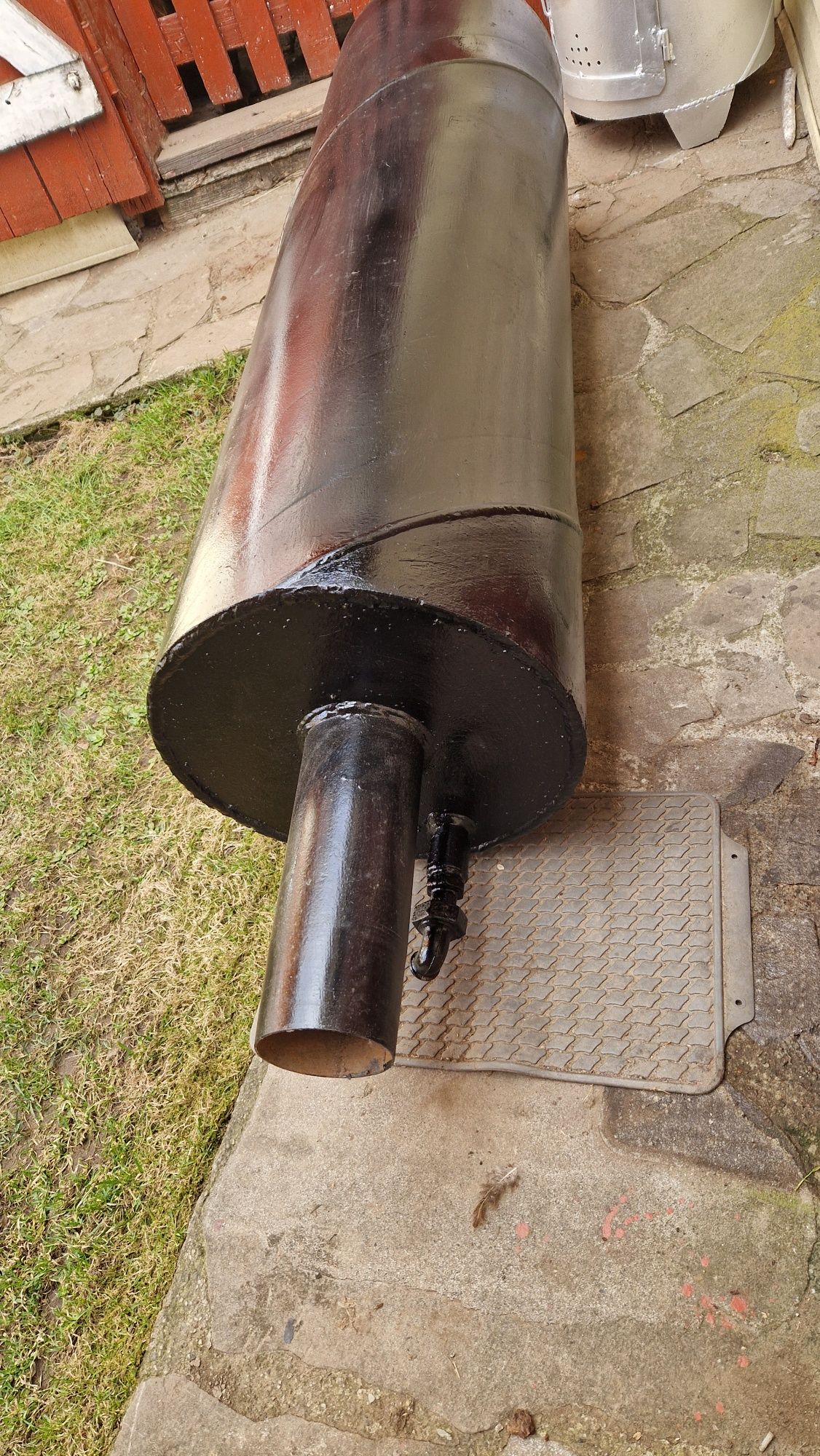 Boiler baie cu focar pe lemne
