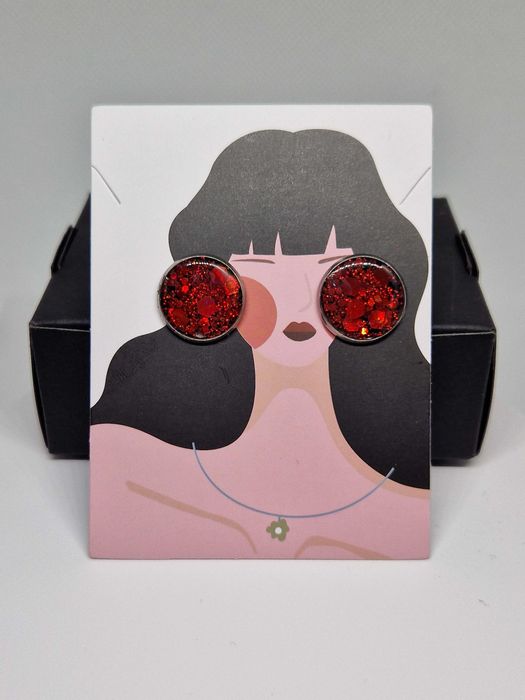 Cercei handmade rasina epoxidica