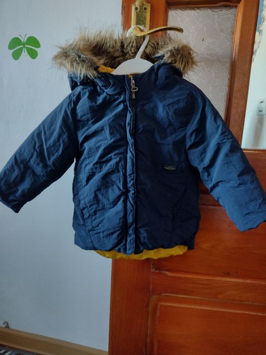 Geaca bleumarin- galben reversibilă Zara 92