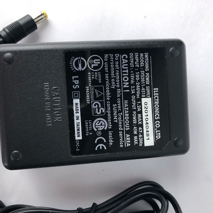 Alimentator original 18V 2.5A SYS2011-4518 APA-451D-18-1279 LAC1279