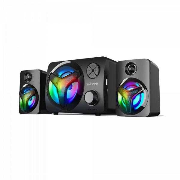 Колонки Стереосистемы Microlab U210/2.1/Bluetooth 4.0 TF, USB, FM, RGB