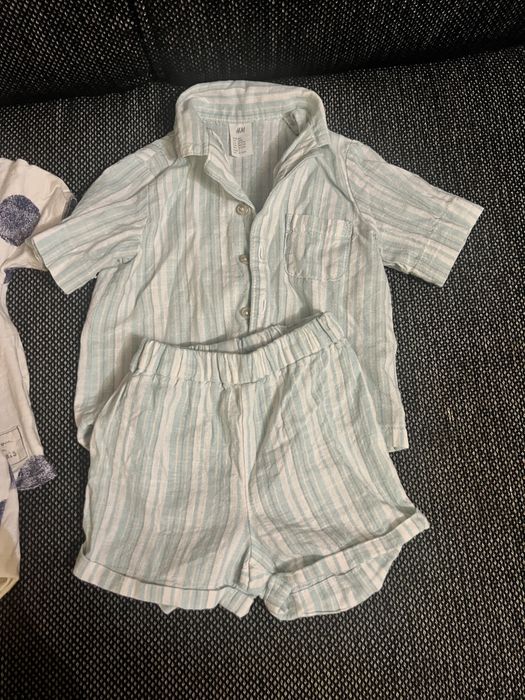 Ленени летни дрешки бебе