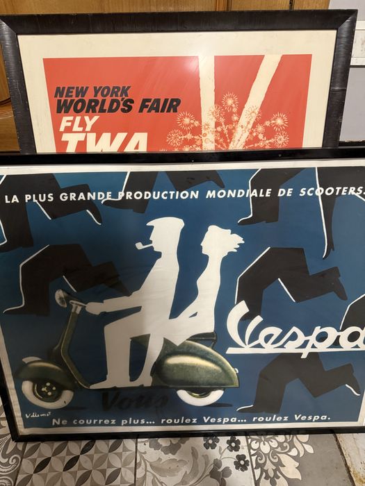 Плакат винтажный, картина, в рамке