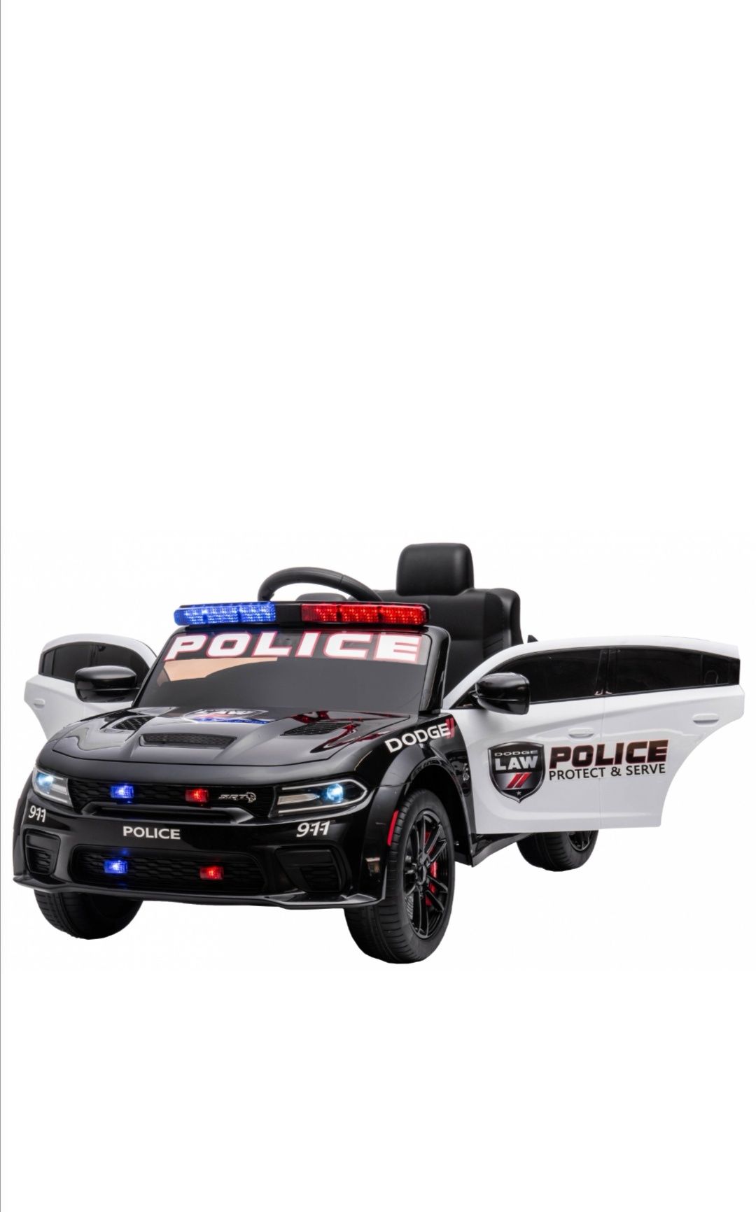 Masinuta electrica Premier Dodge Charger Police, 24V, roti cauciuc EVA