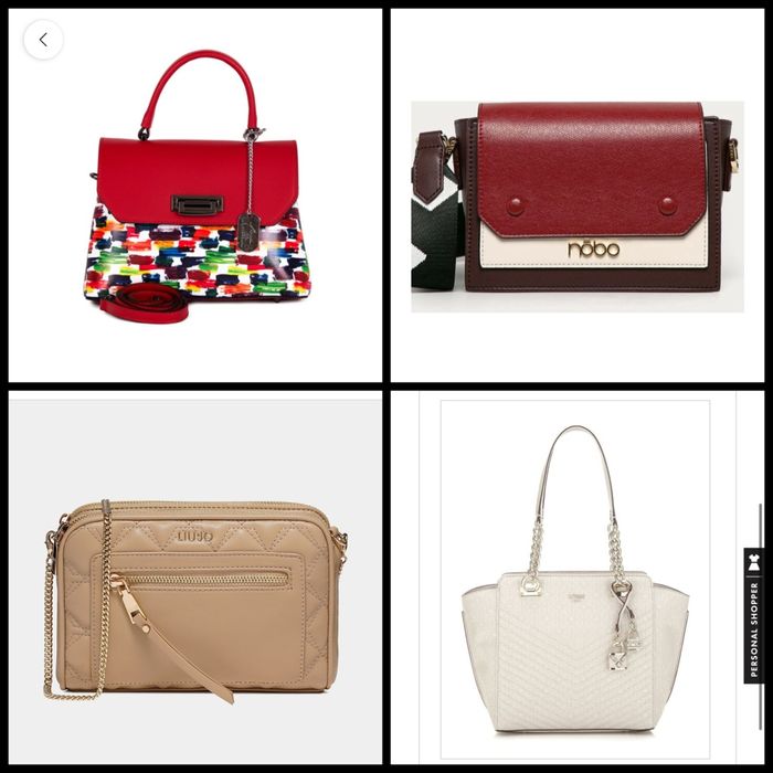 Оригинална чанта - червен, бордо и бежов цвят