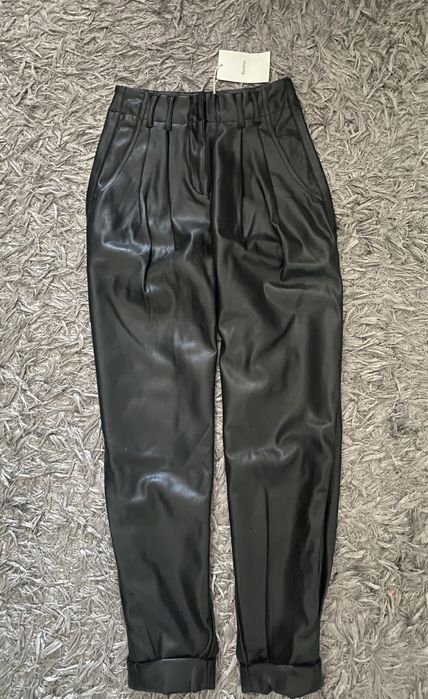 Pantaloni Piele Bershka Noi cu Eticheta