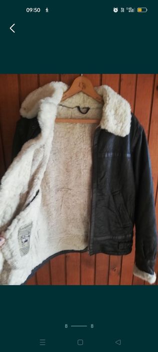 Geacă piele Lambsfur S cu blana S