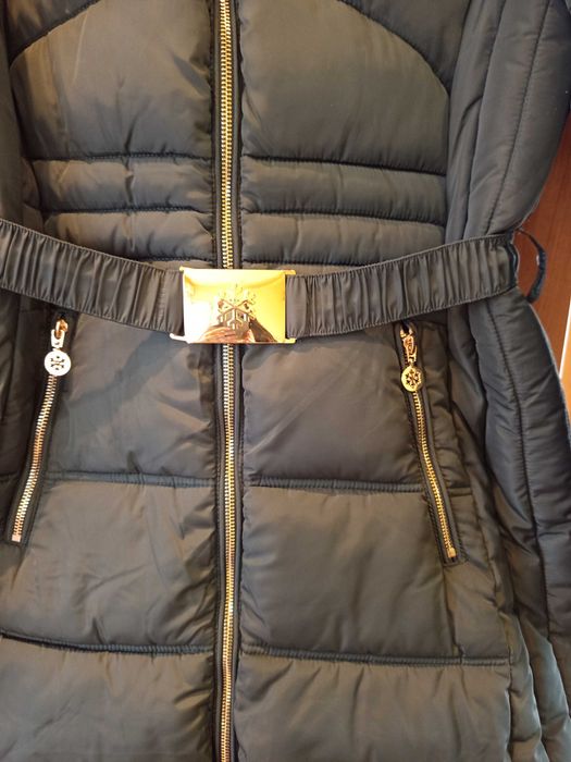 Дамско зимно яке с естествен пух