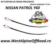 Kit FURTUNE DE FRANA Nissan Patrol Y60 PRELUNGITE suspensie de +5 CM