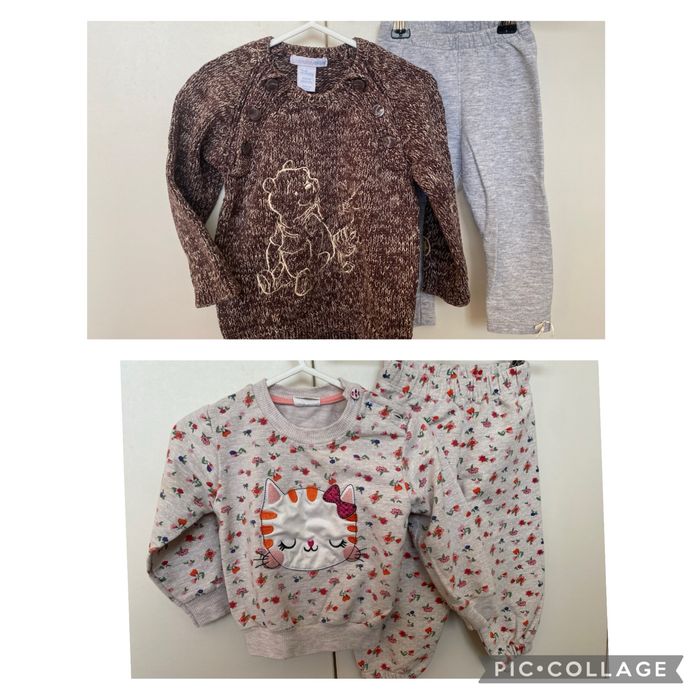 Лот дрехи за момиче 80 см 1 година