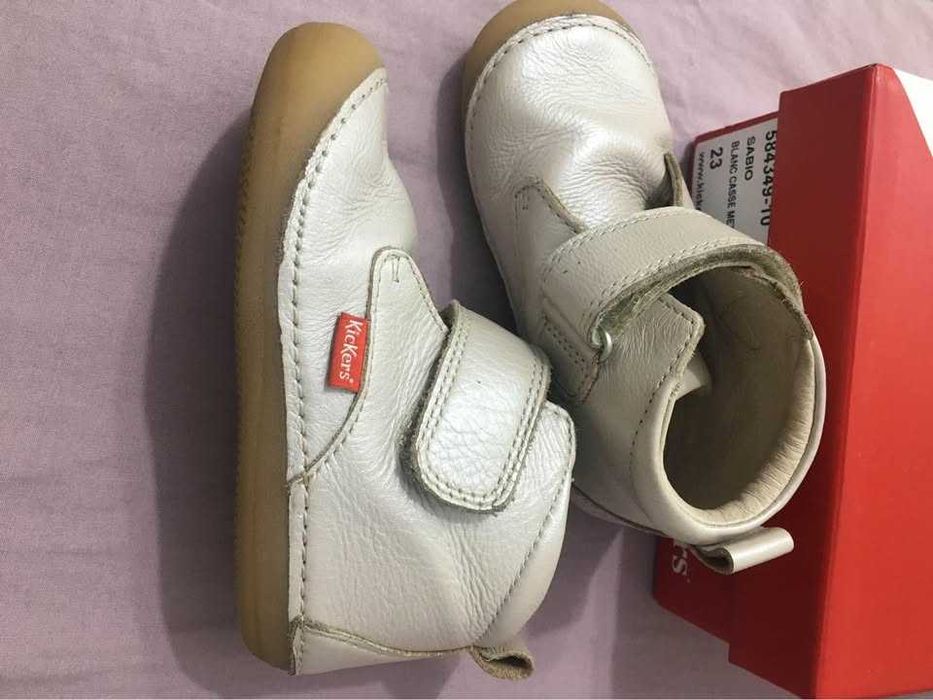 Ghete piele Kieckers, marimea 23