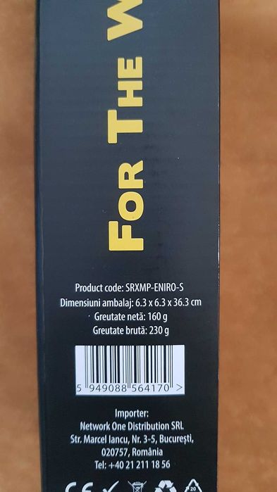 Mousepad gaming Serioux Eniro-S, 400x300x4mm (NOU!)