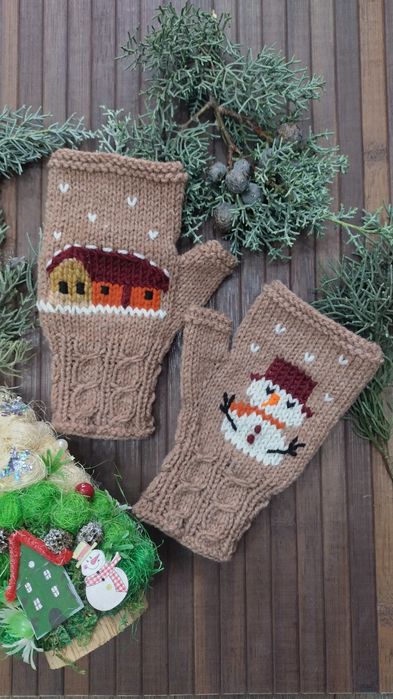 Дамски ръкавици без пръсти