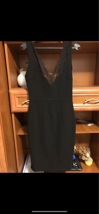 Rochie neagra cu dantela Zara xs
