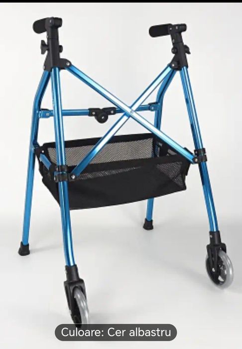 Cadru cu roti pentru deplasare ,pliabil ,din aluminiu!